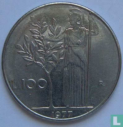 Italien 100 Lire 1977 - Bild 1