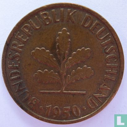 Duitsland 2 pfennig 1950 (J) - Afbeelding 1