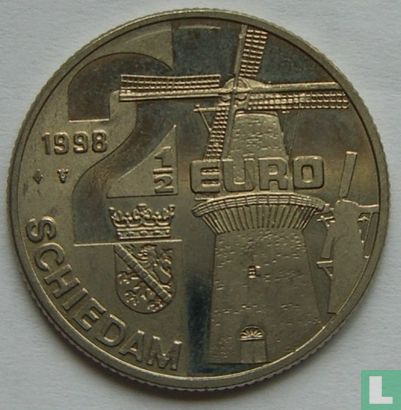 Schiedam 2,5 Euro 1998 - De nieuwe palmboom - Afbeelding 2