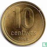 Argentinien 10 Centavo 1992 (Typ 1) - Bild 1