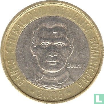 Dominican Republic 5 pesos 2008 (type 2) - Image 2