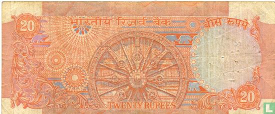 India 20 Rupees (B) - Afbeelding 2