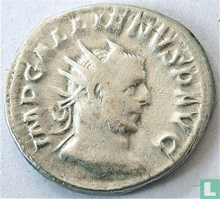 Romeinse Rijk, AR Antoninianus, 257 AD, Gallienus (PAX AVGG) - Afbeelding 2