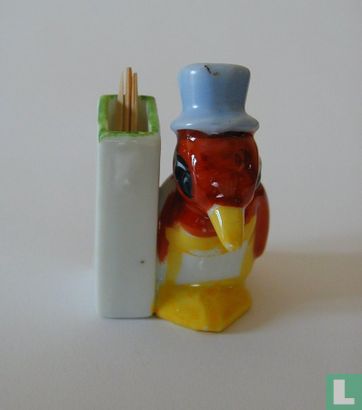 Bird avec le récipient
