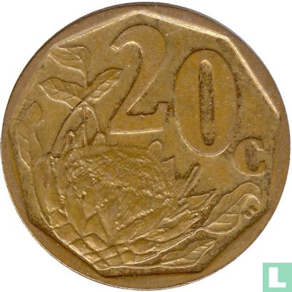 Afrique du Sud 20 cents 2007 - Image 2