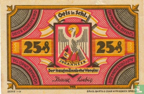 Oels, Kaufmannischer Verein - 25 Pfennig ND (1922) - Bild 1