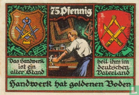 Stolzenau, Kreis - 75 Pfennig (1) 1921 - Afbeelding 2