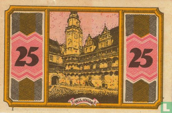 Oels, Kaufmannischer Verein - 25 Pfennig ND (1922) - Afbeelding 2