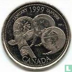 Canada 25 cents 1999 "January" - Image 1