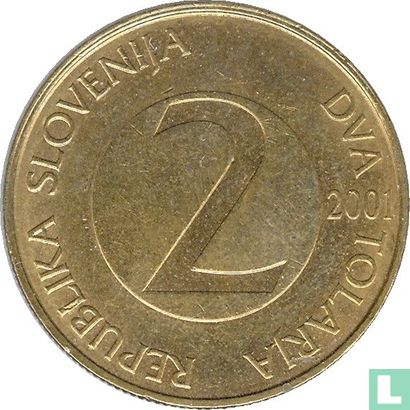 Slovenia 2 tolarja 2001 - Image 1