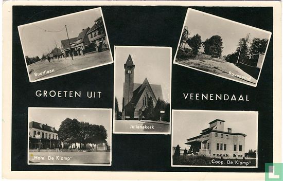 5-luik, Buurtlaan linksboven, Boveneind, Julianakerk - Image 1