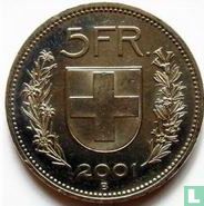 Suisse 5 francs 2001 - Image 1