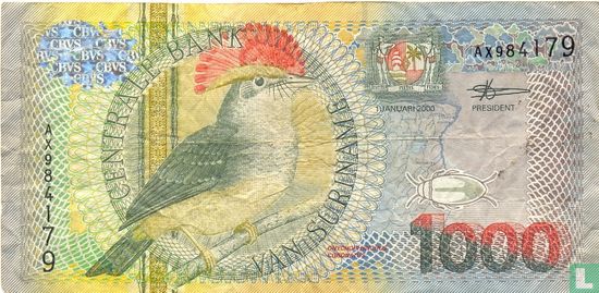 Suriname 1000 Gulden  - Bild 1