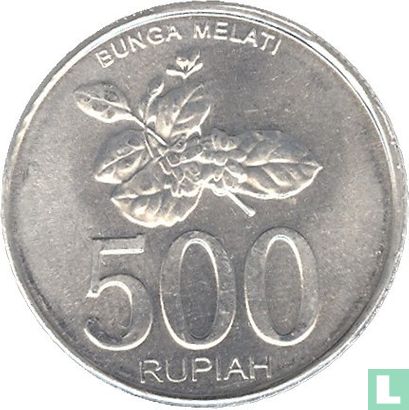 Indonesië 500 rupiah 2003 (type 2) - Afbeelding 2