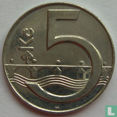 République tchèque 5 korun 1996 - Image 2