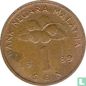 Malaysia 1 sen 1989 - Image 1