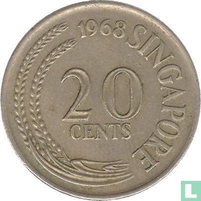 Singapour 20 cents 1968 - Image 1
