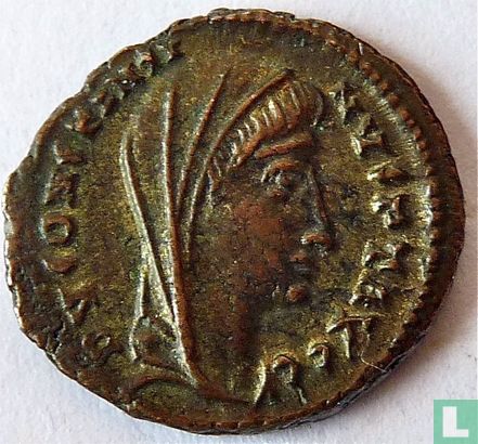 Roman Empire, Alexandria Posthumous AE4 Kleinfollis of Emperor Constantine the Great 337-341 AD. - Image 2