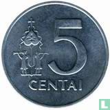 Litouwen 5 centai 1991 - Afbeelding 2