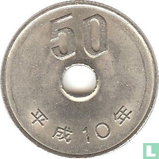 Japan 50 yen 1998 (year 10) - Image 1