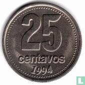 Argentina 25 centavos 1994 (type 3) - Image 1