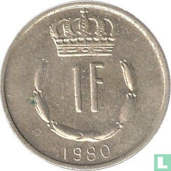 Luxembourg 1 franc 1980 - Image 1