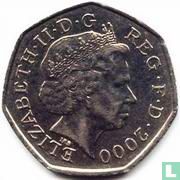 Royaume-Uni 50 pence 2000 "150th anniversary of the Public Library System" - Image 1