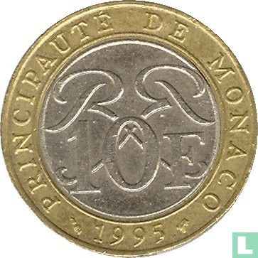 Monaco 10 francs 1995 - Image 1