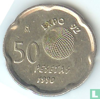 Spain, 50 pesetas 1990 "La Cartuja" - Image 1