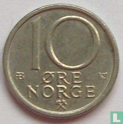 Noorwegen 10 øre 1974 - Afbeelding 2
