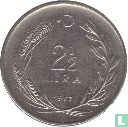 Turkije 2½ lira 1977 - Afbeelding 1
