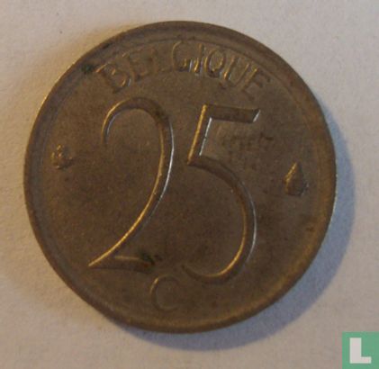 Belgique 25 centimes 1973 (FRA) - Image 2