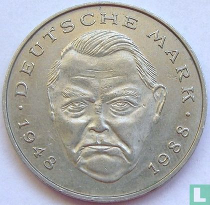 Duitsland 2 mark 1990 (G - Ludwig Erhard) - Afbeelding 2