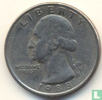 United States ¼ dollar 1988 (D) - Image 1