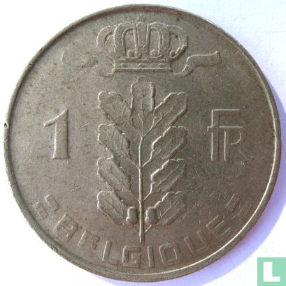 Belgique 1 franc 1964 (FRA) - Image 2