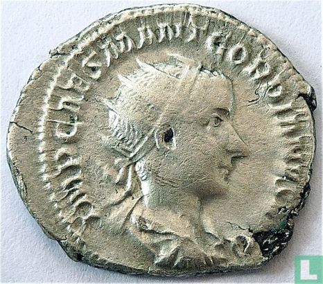 Antoninien impériale romaine de empereur Gordien III AD 239 - Image 2