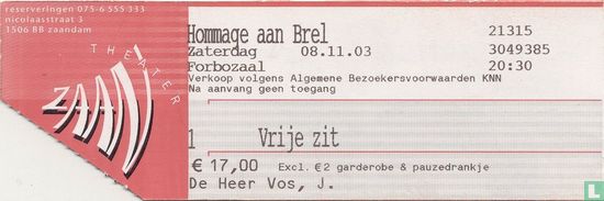 20031108 Hommage aan Brel - Bild 1