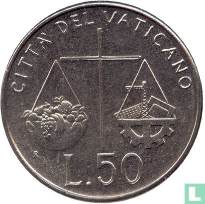 Vaticaan 50 lire 1992 - Afbeelding 2