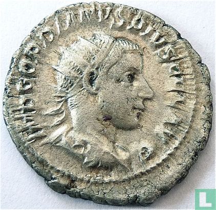 Antoninien impériale romaine du III empereur Gordien 241-243 AD. - Image 2