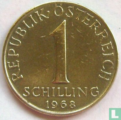 Austria 1 schilling 1968 - Image 1