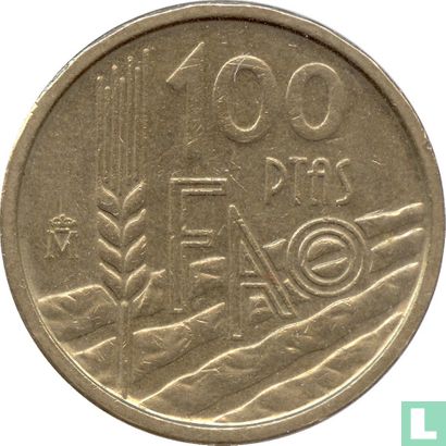 Spain 100 pesetas 1995 "FAO" - Image 2