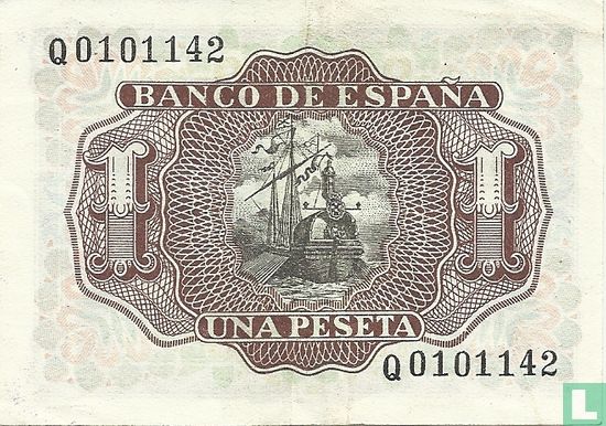 Espagne 1 peseta - Image 2