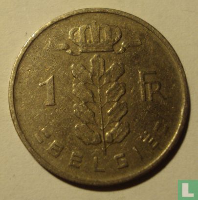 Belgique 1 franc 1963 (NLD) - Image 2