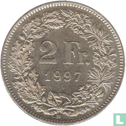 Switzerland 2 francs 1997 - Image 1