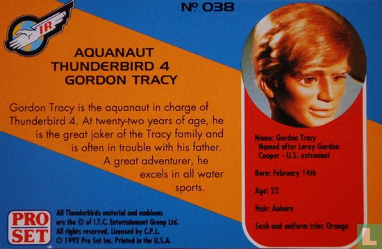 Aquanaut Thunderbird 4 Gordon Tracy - Image 2