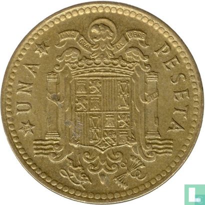 Spanje 1 peseta 1975 (1977) - Afbeelding 1