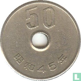 Japan 50 yen 1970 (year 45) - Image 1
