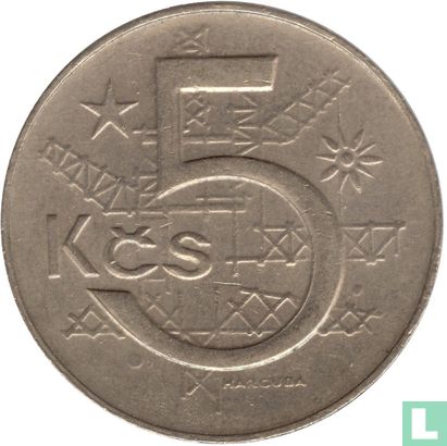 Tsjecho-Slowakije 5 korun 1978 - Afbeelding 2