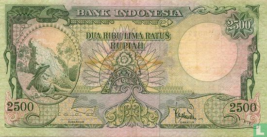 Indonesia 2,500 Rupiah ND (1957) - Image 1