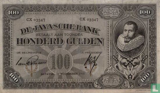 Nederlands Indië 100 Gulden - Afbeelding 1